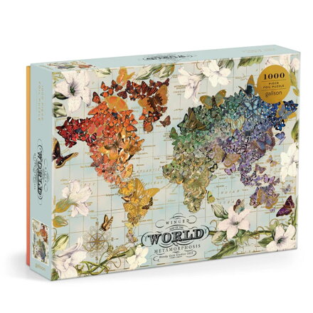 Galison Fóliové puzzle Wendy Gold Okrídlená metamorfóza 1000 dielikov