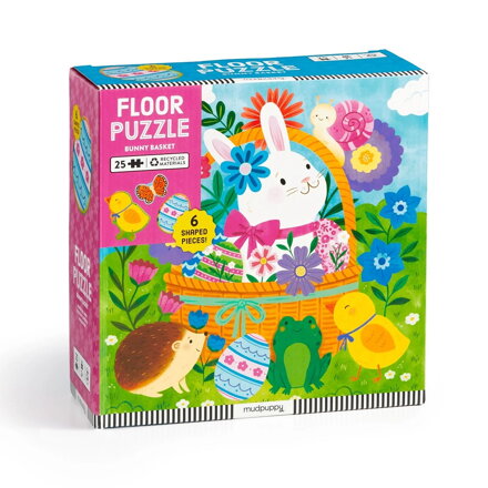 Mudpuppy Podlahové puzzle Veľkonočný zajačik 25 dielikov