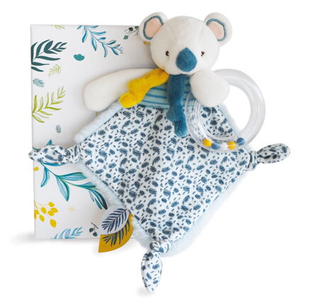 Doudou Darčeková sada - Koala Yoca s hrkálkou 22 cm