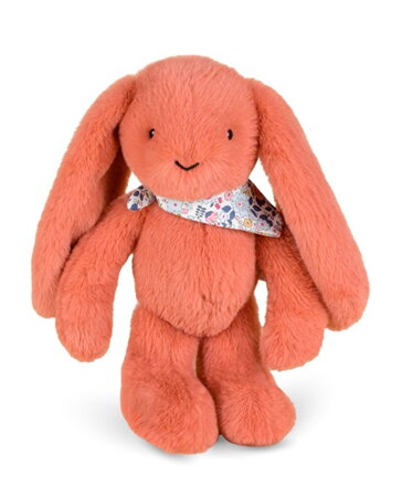 Doudou Plyšový zajačik so šatkou terakotový 35 cm