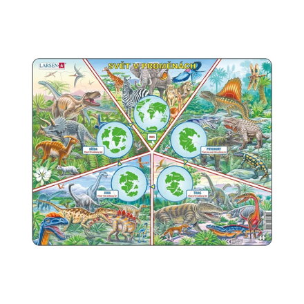 Larsen Vzdelávacie puzzle Svet v premenách 100 dielikov