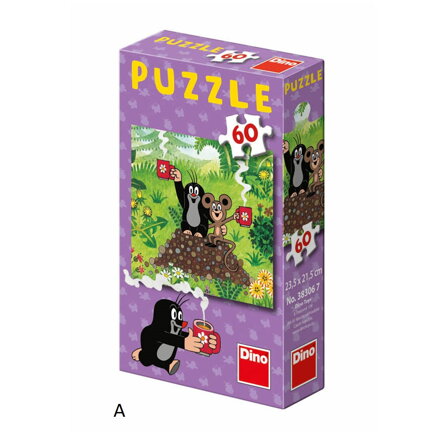 Dino Puzzle Ako Krtko uzdravil myšku 1 ks