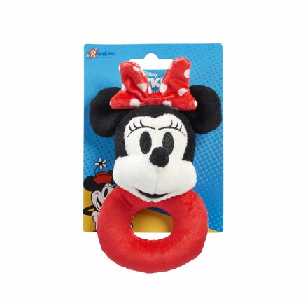 Plyšová hrkálka Myška Minnie
