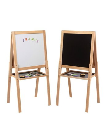 Jeujura Drevená multifunkčná tabuľa 54x54 cm