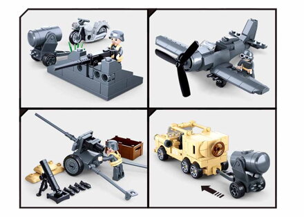 Sluban Army M38-B0812 Vojenské vozidlá - poškodený obal