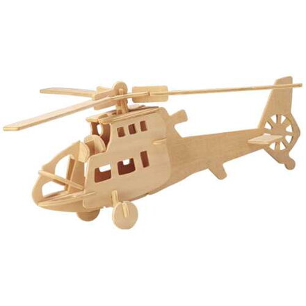 Woodcraft Drevené 3D puzzle Vrtuľník P007