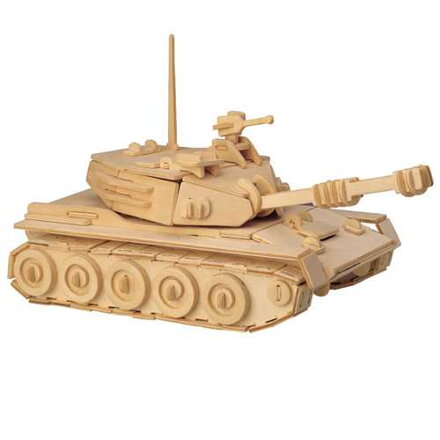 Woodcraft Drevené 3D puzzle Tank P050