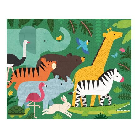 Petitcollage Obojstranné puzzle 2v1 Džungľa