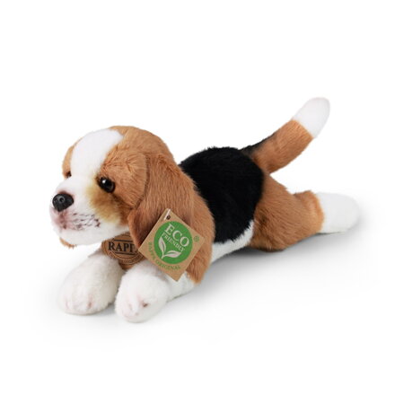 Rappa Plyšový pes bígel ležiaci 20 cm ECO-FRIENDLY