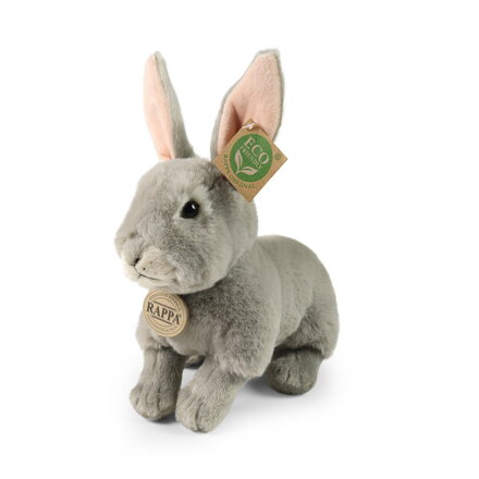 Rappa Plyšový králik sivý 23 cm SOFT COLLECTION, ECO-FRIENDLY
