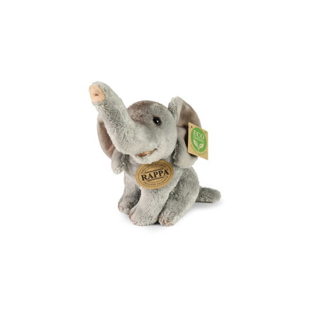 Rappa Plyšový slon sediaci 15 cm ECO-FRIENDLY
