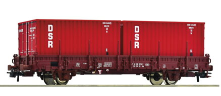 Roco Klanicové vozidlo s kontajnermi DSR, DR - 6600138