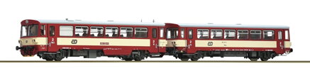 Roco Dieselový motorový vozeň 810 328-5 s prípojným vozňom Btax ČD - 7700022
