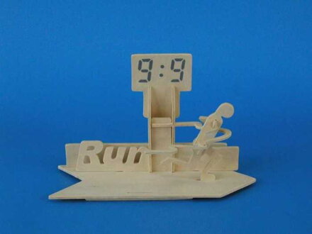 Woodcraft Drevené 3D puzzle stojan na perá Beh S020