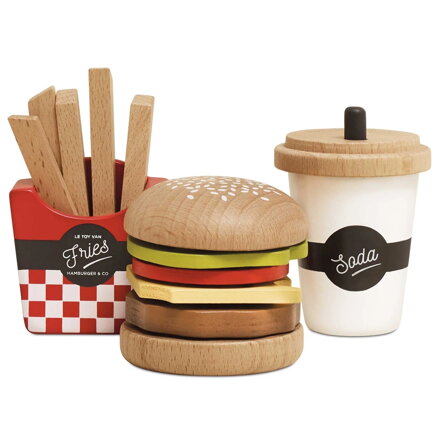 Le Toy Van Gurmánska sada s hamburgerom
