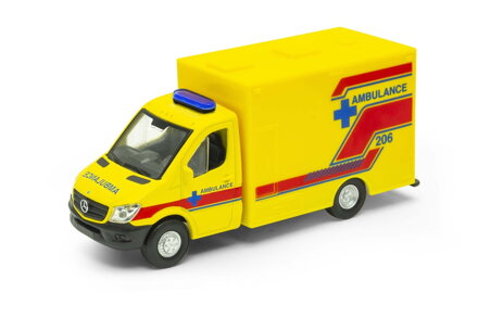 Welly Mercedes-Benz Sprinter AMBULANCE 1:34 žltý