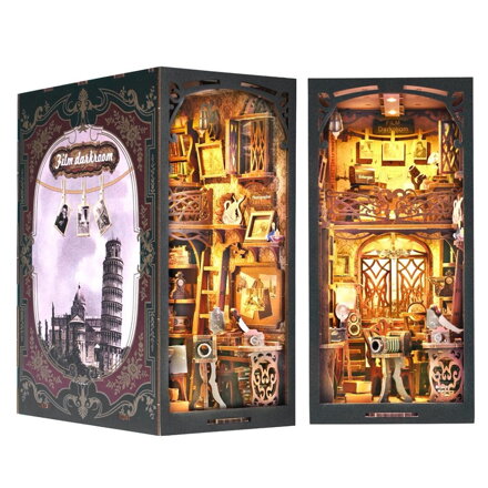 2Kids Toys 3D skladačka Zarážka na knihy Miniatúra domčeka Brloh fotografa