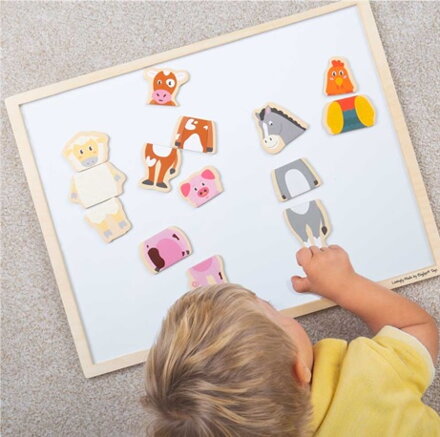 Bigjigs Toys Magnetické puzzle Farma