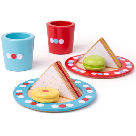 Bigjigs Toys Drevený set s bodkami Desiata