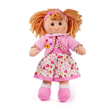 Bigjigs Toys Látková bábika Kelly - 34 cm