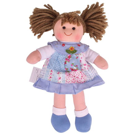 Bigjigs Toys Látková bábika Sarah - 28 cm