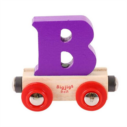Bigjigs Rail Drevené vláčiky - Vagónik Písmeno B