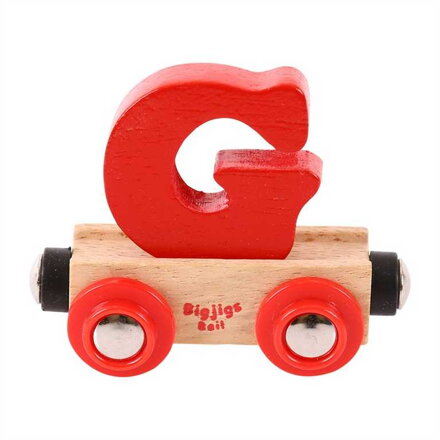 Bigjigs Rail Drevené vláčiky - Vagónik Písmeno G