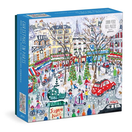 Galison Fóliové puzzle Michael Storrings Vianočná Paríž 1000 dielikov