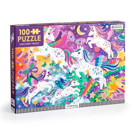 Mudpuppy Puzzle Kúzelní jednorožci 100 dielikov