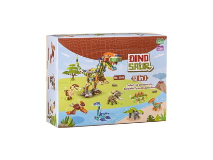 L-W Toys Set kociek Dinosaurus 12 v 1