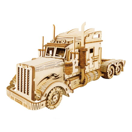 RoboTime Drevené 3D puzzle Americký ťahač 286 ks