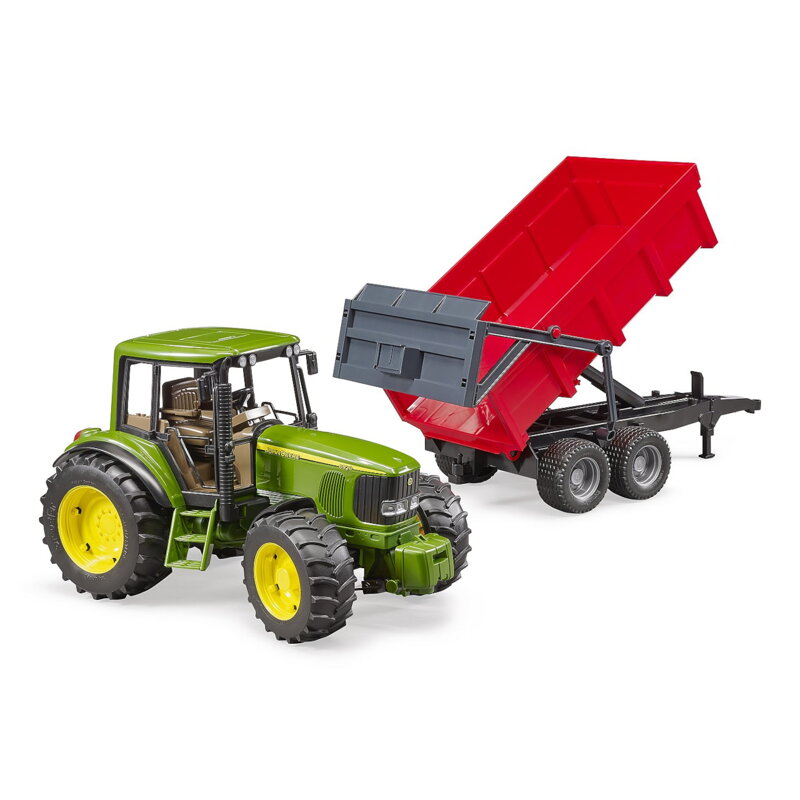 Bruder 2057 Traktor John Deere s vlekom