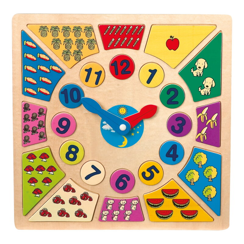 Vkladacie výučbové puzzle - Nauč sa hodiny