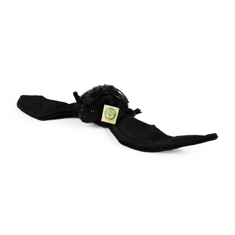 Rappa Plyšový netopier čierny 16 cm ECO-FRIENDLY