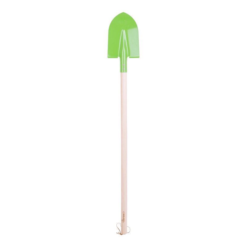 Bigjigs Toys Záhradná lopata zelená, špicatá