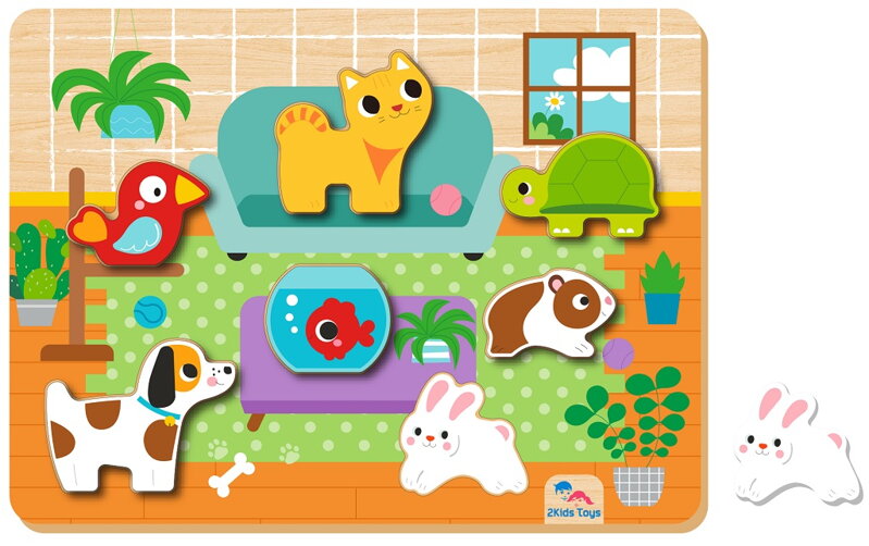 2Kids Toys Vkladacie puzzle Maznáčikovia
