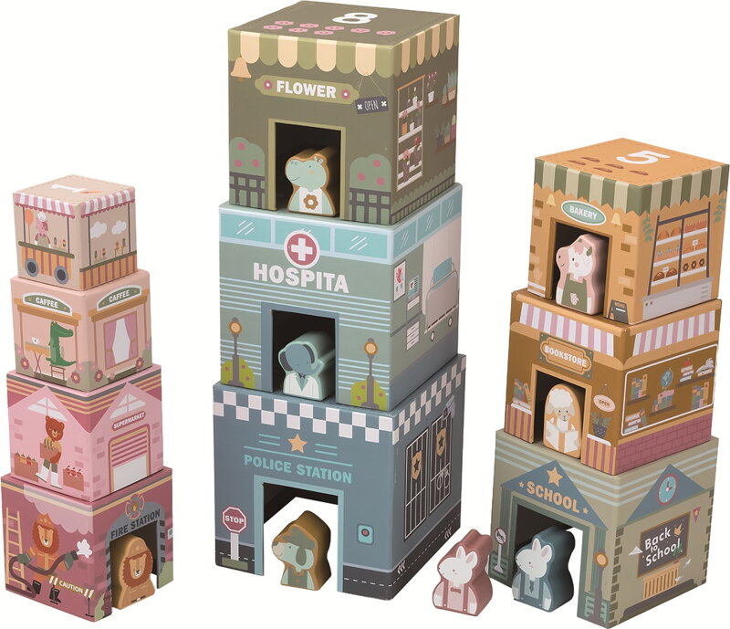 2Kids Toys Skladacia veža z kociek City