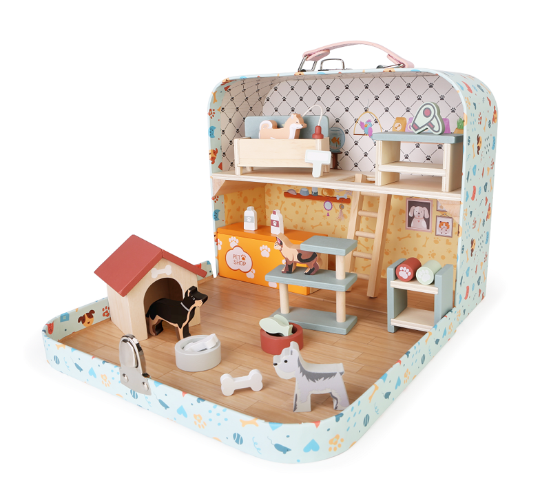 2Kids Toys Domček pre maznáčikov v kufríku