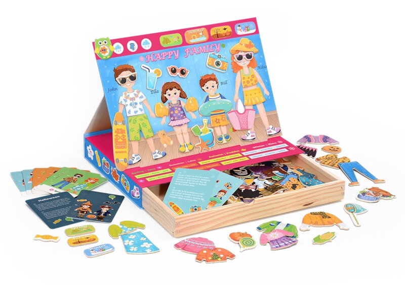 2Kids Toys Magnetické obliekanie Rodina
