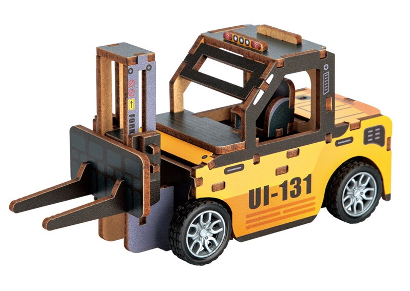 2Kids Toys 3D drevená skladačka Vysokozdvižný vozík