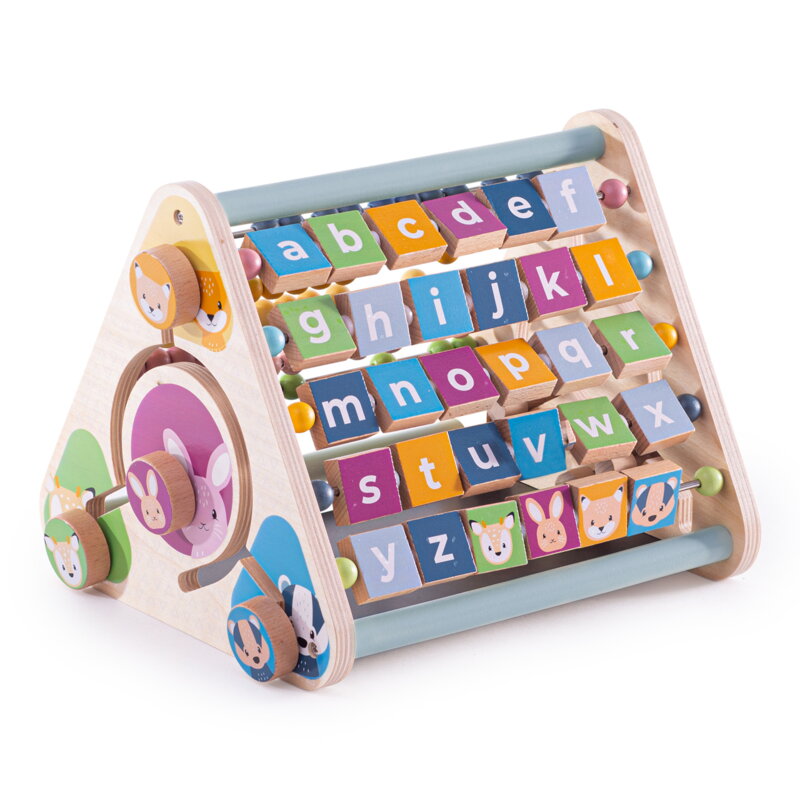 Bigjigs Toys Aktívny trojuholník so zvieratkami - poškodený obal