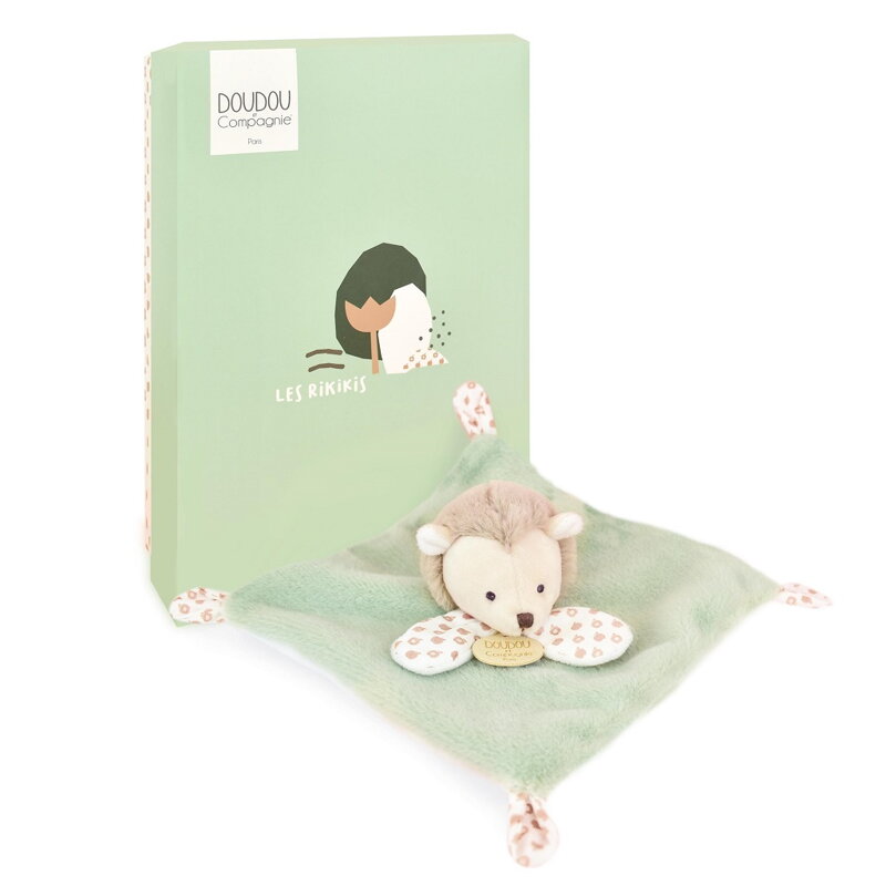 Doudou Plyšový muchláčik zelený Ježko 19 cm