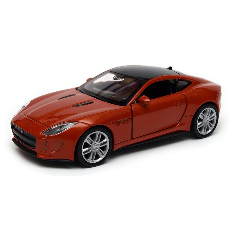 Welly Jaguar F-Type Coupe 1:34 tmavo oranžový