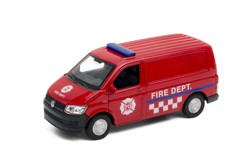 Welly Volkswagen Transporter T6 VAN 1:34 FIRE DEPT