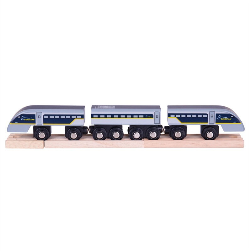 Bigjigs Rail Drevené vláčiky - Rýchlik Eurostar e320