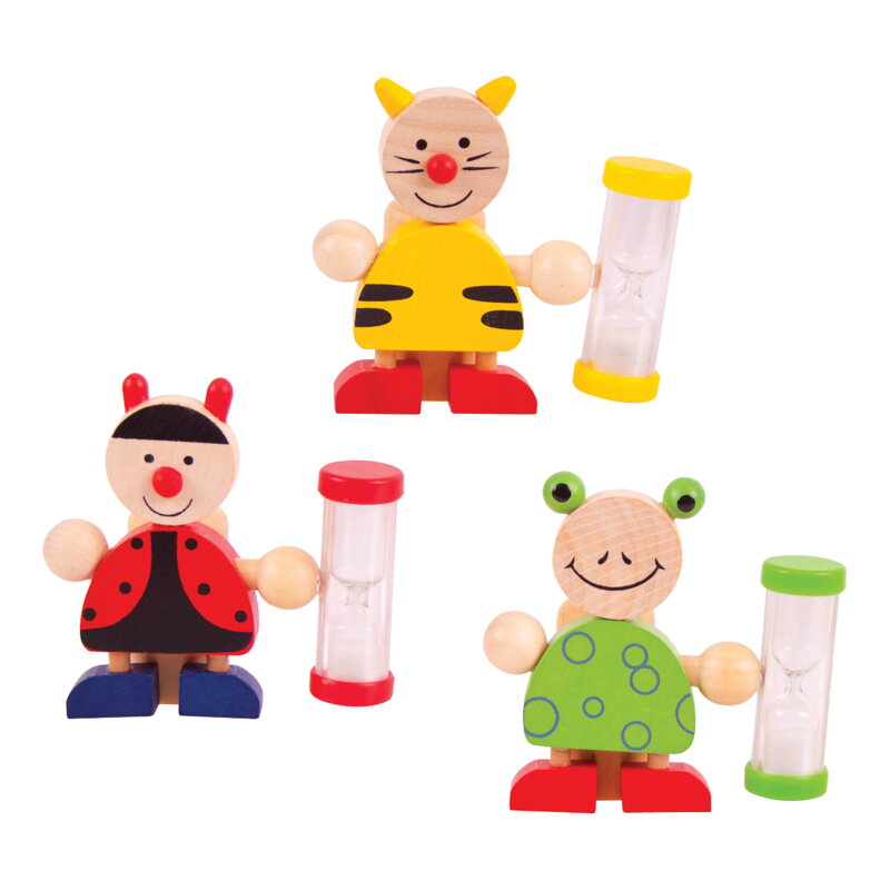 Bigjigs Toys Stojanček na zubnú kefku s presýpacími hodinami 1 ks