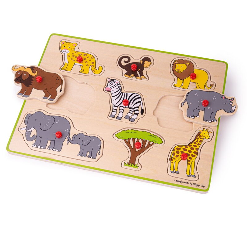 Bigjigs Toys Vkladacie puzzle Safari