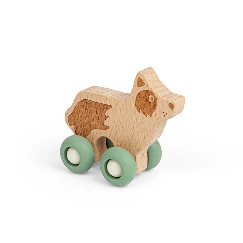 Bigjigs Toys Domáce zvieratko na kolieskach Pes