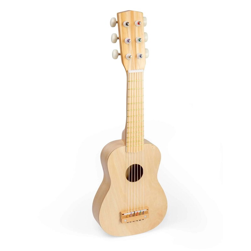 Bigjigs Toys Drevená gitara prírodná