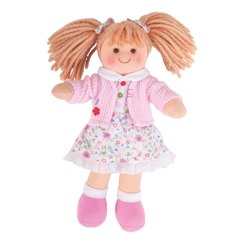 Bigjigs Toys Látková bábika Poppy - 28 cm